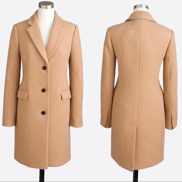 J. Crew Factory Jackets & Blazers - J Crew Factory Long Wool Cognac color Coat Size 00